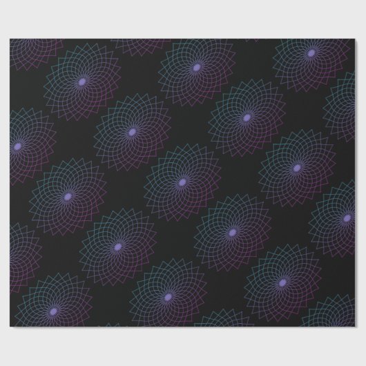 Gesacred Geometry Flower of Life Metatron Lotus Cadeaupapier (Vlak)