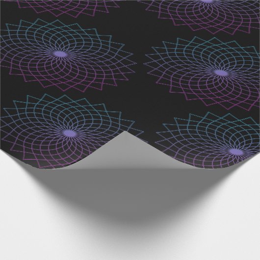 Gesacred Geometry Flower of Life Metatron Lotus Cadeaupapier (Hoek)