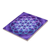 Gesacred Geometry Flower of Life Tegeltje (Zijkant)