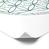 Gesacred geometry Flower of Life (V-Earth) Poster (Hoek)