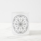 Gesacred Geometry Frosted Glass Mok (Center)