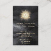 *~* Gesacred Geometry Light Rays - Golden Totem Visitekaartje (Achterkant)