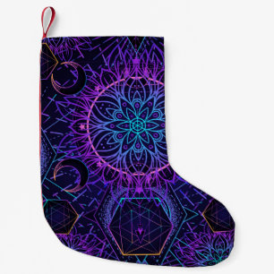 Gesacred Geometry naadloos patroon. Hindu-symbolen Kleine Kerstsok