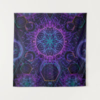Gesacred Geometry naadloos patroon. Hindu-symbolen