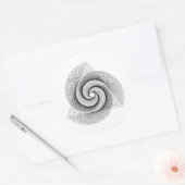 Gesacred Geometry Symbol Classic Round Sticker (Envelop)