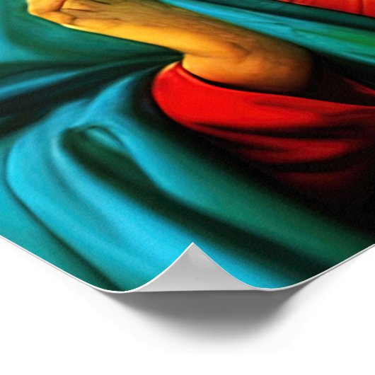 Gesacred Immaculate Hart van Maagd Mary Poster (Hoek)