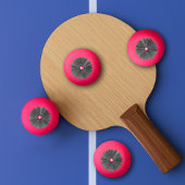  gesacreerd hart - Grijs en witte koolzuur Rad Pingpongbal