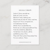  gesacreerd hart van Jesus Chalice Prayer Rozen Visitekaartje (Achterkant)