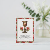  gesacreerd hart van Jesus Chalice Prayer Rozen Visitekaartje (Staand voorkant)