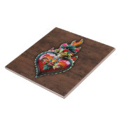  gesacreerd vlammenwand tegeltje (Zijkant)