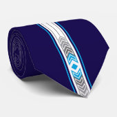 Gesacreerde plekken (blauw) stropdas (Opgerold)