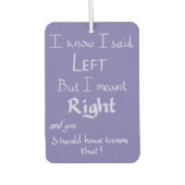 Gesaid links grappig argument citaat handgeschreve luchtverfrisser (Voorkant)