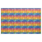 Gescalpeerde Stripe Floral Pattern-Papel Picado Stof (Fat Quarter)