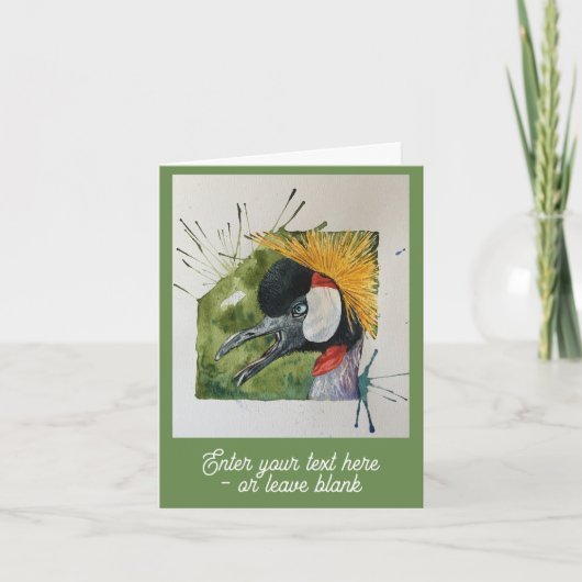  gescandaliseerde kraan groeten Kaart (Voorkant)