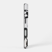 Geschaafde voetbal monogram iPhone 16 hoesje (Rechterkant)