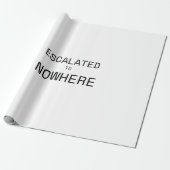 Geschaald naar Nergens Zakelijke Ironie Patroon Ca Cadeaupapier (Uitgerold)