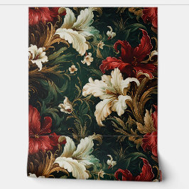 Geschaduwd Kerstballet Botanisch Behang