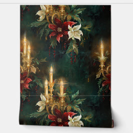 Geschaduwd Kerstballet Botanisch Behang