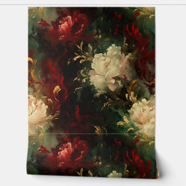 Geschaduwd Kerstballet Botanisch Behang