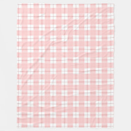 Geschaduwd Roze Karo Fleece Deken