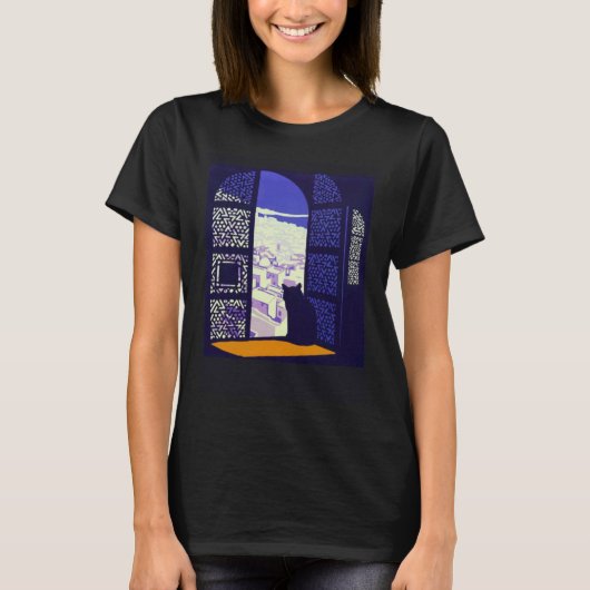 Geschaduwde Kat T-shirt (Voorkant)