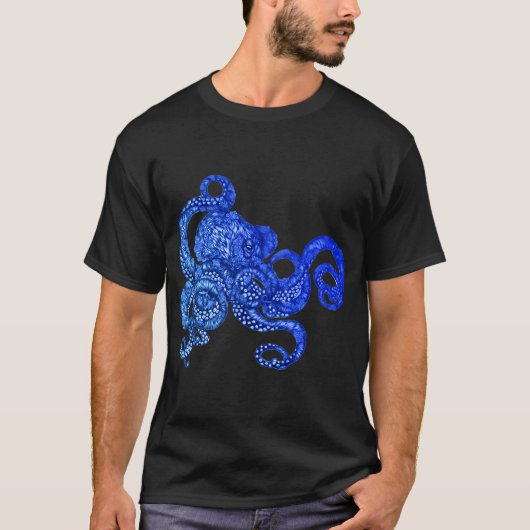Geschaduwde Octopus T-shirt (Voorkant)