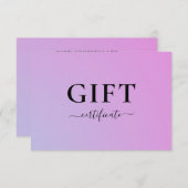 GESCHÄFTSBESCHEINIGUNG | für Sie (Voorkant / Achterkant)