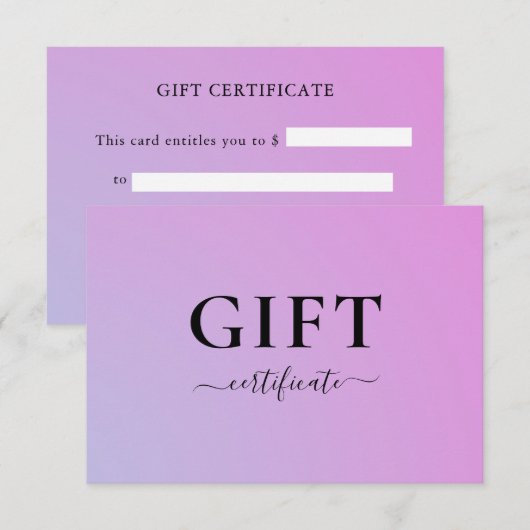 GESCHÄFTSBESCHEINIGUNG | für Sie (Voorkant / Achterkant)