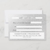 GESCHÄFTSBESCHEINIGUNG | Glitter | für Sie (Achterkant)