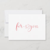 GESCHÄFTSGESCHENKZERTIFIKAT | for you (Voorkant)