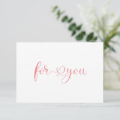 GESCHÄFTSGESCHENKZERTIFIKAT | for you (Staand voorkant)