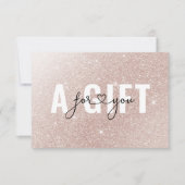 GESCHÄFTSGESCHENKZERTIFIKAT | Rosegold Glitter (Voorkant)