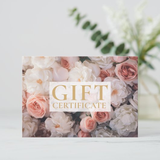 GESCHÄFTSKONTROLLBESCHEINIGUNG | Modern | Floral | (Staand voorkant)