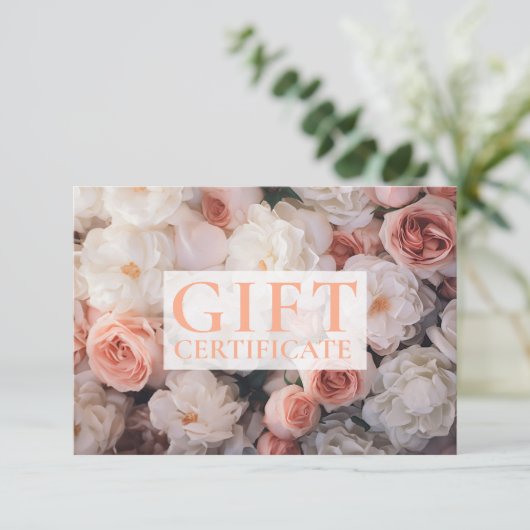 GESCHÄFTSKONTROLLBESCHEINIGUNG | Modern | Floral | (Staand voorkant)