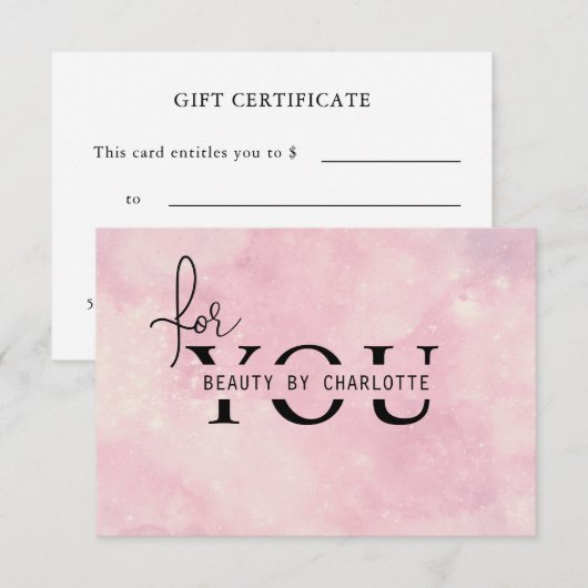 GESCHÄFTSUNTERNEHMENSBESCHEINIGUNG| für Sie (Voorkant / Achterkant)