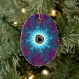 Geschakeld op Mandelbrot die Fractal Abstract toon Keramisch Ornament