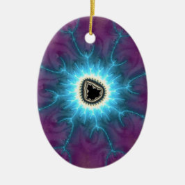 Geschakeld op Mandelbrot die Fractal Abstract toon Keramisch Ornament