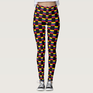 Geschakelde Venezuela vlag patroon Leggings