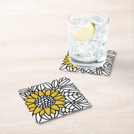 GESCHANNEN ZONLOWER KARTONNEN ONDERZETTERS (Insitu)