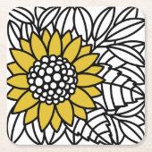 GESCHANNEN ZONLOWER KARTONNEN ONDERZETTERS (Voorkant)