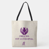 Geschapen. Niet Toevallig. Tote Bag (Voorkant)
