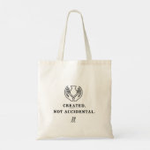 Geschapen. Niet Toevallig. Tote Bag (Achterkant)