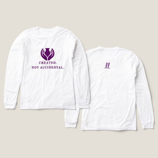 Geschapen. Niet Toevallig. Tri-Blend Shirt (Design voorkant /achterkant)