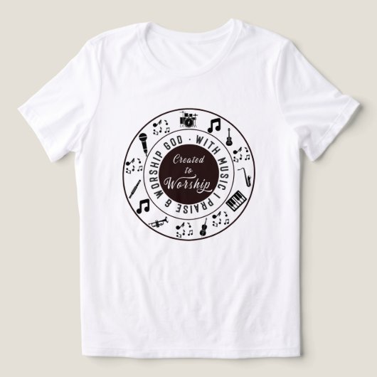Geschapen om te aanbidden  Tri-Blend shirt (Design voorkant)