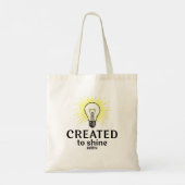 Geschapen om te schijnen tote bag (Achterkant)