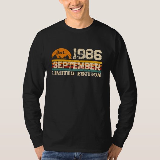 Geschat september 1986 beperkte editie Custom T-Sh T-shirt (Voorkant)