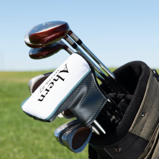 Geschatte bruidegom golfhandschoen golfheadcover (Insitu)