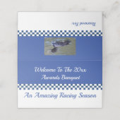 Geschatte drukkerij plaatskaartje (Buitenkant ongevouwen)