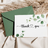 Geschatte eucalyptus Flat Weddenschap Hartelijk da Bedankkaart