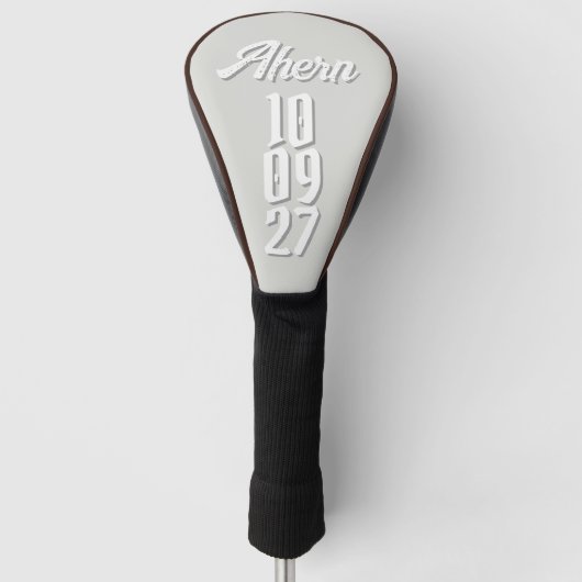 Geschatte handschoen voor de bruidegom golfheadcover (Voorkant)